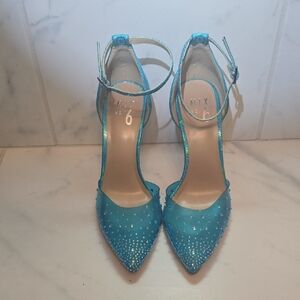 Mix No. 6 Turquoise Studded Heels